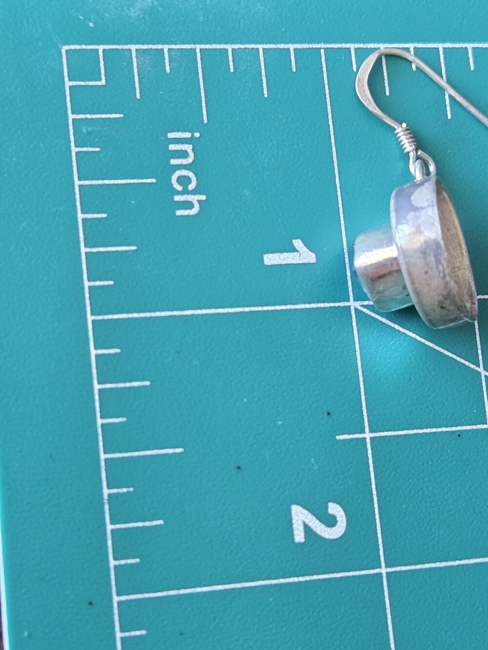Sterling Silver Blue Topaz Drop Earrings - Signed - Picture 5 of 8